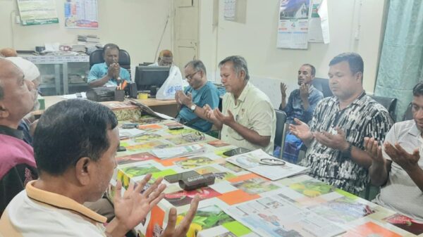 সান্তাহার প্রেস ক্লাবের প্রয়াত সাংবাদিক লুলুর স্বরণে স্বরণ সভা ও দোয়া মাহফিল