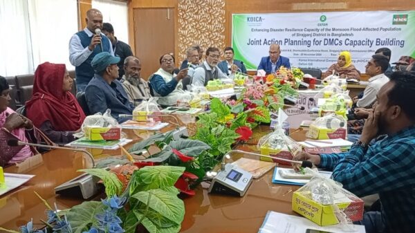 দুর্যোগ ঝুকিঁ হ্রাসে জেলায় যৌথ পরিকল্পনা সভা