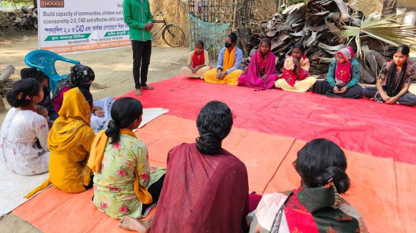 ধামইরহাটে শিশুদের দক্ষতা বৃদ্ধিতে উঠান বৈঠক