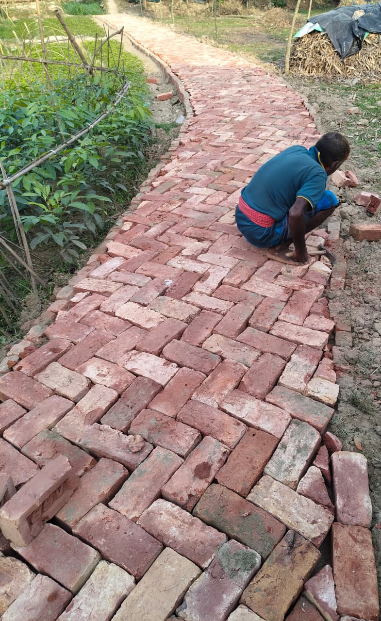 শেরপুরে স্থানীয় সাংবাদিকদের প্রচেষ্টায় রাস্তা নির্মাণ, এলাকাবাসীর কৃতজ্ঞতা