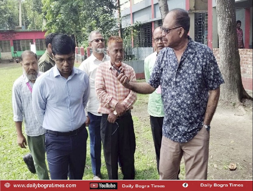 দৈনিক চাঁদনী বাজার ও জনবানীতে সংবাদ প্রকাশের পর ছোনকা স্কুল পরিদর্শনে সাংসদ গোলাম মোঃ সিরাজ