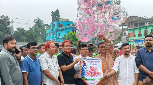 শেরপুরে আন্তঃইউনিয়ন গোল্ডকাপ ফুটবলের উদ্বোধন