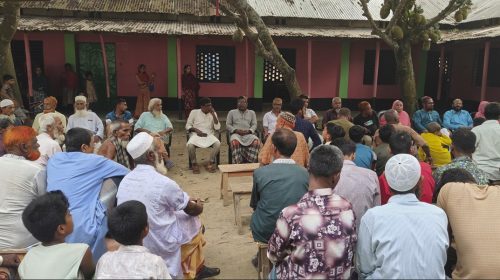 শেরপুরে বাগড়া কলোনিতে মাদক ও জুয়া প্রতিরোধে উঠান বৈঠক
