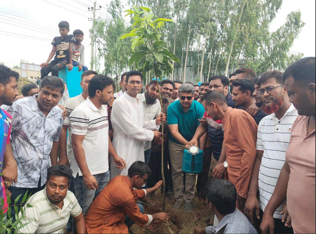 বগুড়ার শেরপুরে যুবদলের চারা বিতরণ ও বৃক্ষরোপণ কর্মসূচি