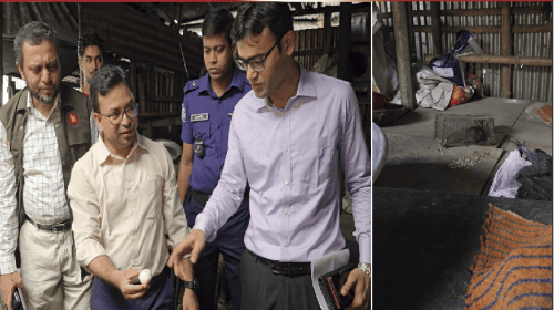 বগুড়ায় ইঁদুরের পাশে ফুচকা তৈরি, ‘ভাই-বোন’ কারখানায় লাখ টাকা জরিমানা