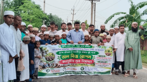 শেরপুরে ২ হাজার তালবীজ রোপণ কর্মসূচির উদ্বোধন