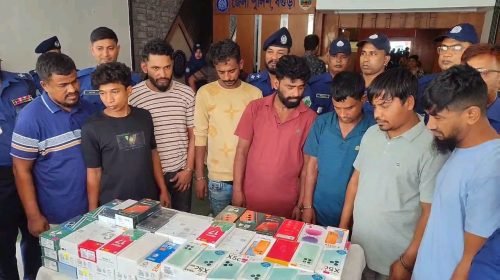 বগুড়ার ধুনটে দোকানের তালা কেটে ৯৪ মোবাইল চুরি, গ্রেপ্তার ৮